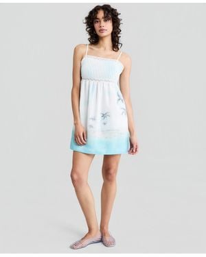 And Now This Printed Minidress - Blue