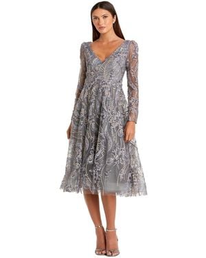 midi bodycon floral dress Lura Mesh Midi Dress main image 1