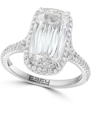 Effy Certified Lab Grown Diamond Cushion-cut Ring (5-1/3 Ct. T.w. - White