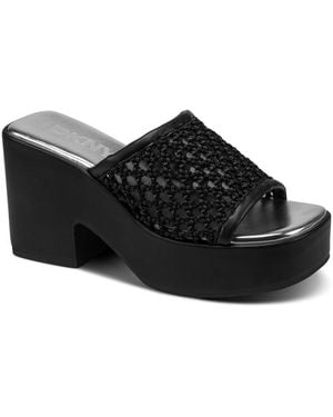 DKNY Multan Platform Dress Sandals - Black