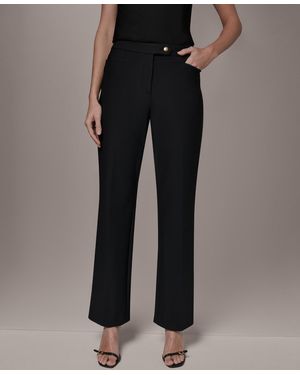 Donna Karan Mid Rise Pants - Black