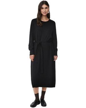 Masai Manisuta Long Sleeve Belted Waist Dress - Black