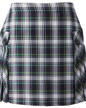 Lands' End School Uniform Side Pleat Plaid Skort Above The Knee - Multicolor
