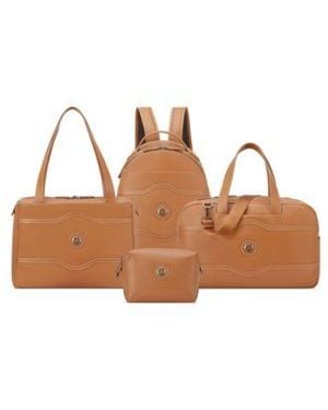 Delsey Paris Chatelet Leather Collection - Brown