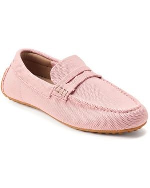 Dearfoams Hazel Sport Knit Driving Loafer - Pink