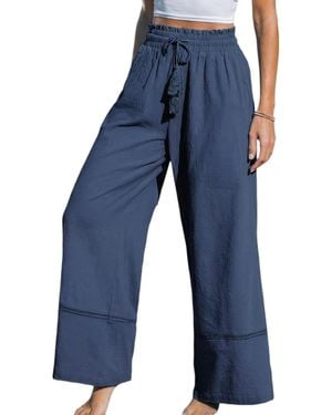 CUPSHE Tranquil Bay Pants - Blue
