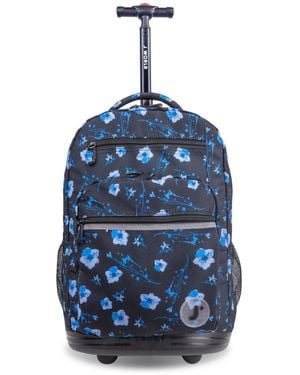 J World Sundance Laptop 20" Rolling Backpack - Blue