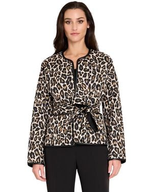 Tahari Quilted Reversible Jacket - Black