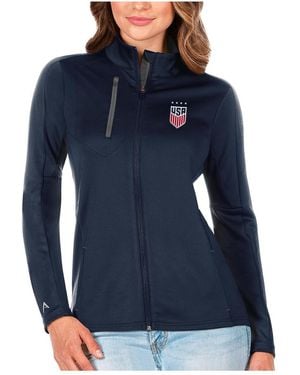 Antigua Uswnt Generation Full-zip Jacket - Blue