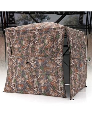 Skonyon Hunting Blind 360 Degree One-way See-through Ground Blind For 2-3 Person - Brown