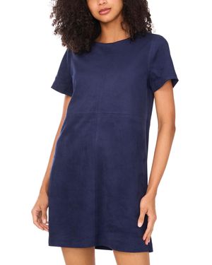 Vince Camuto Seamed-panel Shift Mini Dress - Blue