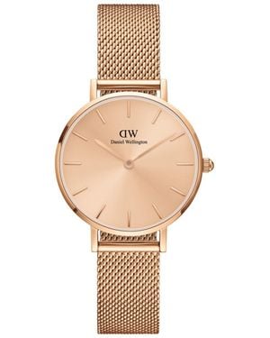 Daniel Wellington Petite Unitone Rose Gold-tone Stainless Steel Watch 28mm - White