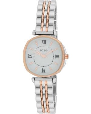 BCBGMAXAZRIA Quartz Round Rose Gold Stainless Steel Watch 28mm - Metallic