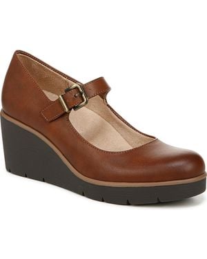 Naturalizer Adore Mary Jane Wedges - Brown