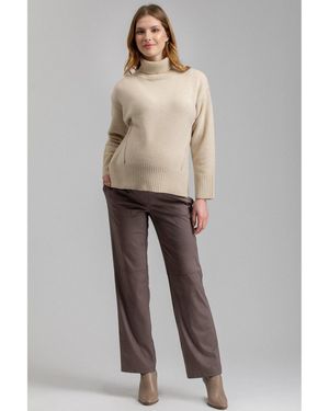 PIETRO BRUNELLI MATERNITY Pants Romeo - Brown