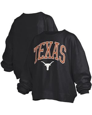 Pressbox Texas Longhorns Janise Fleece Sweatshirt - Black