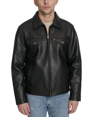 Levi's Classic-fit Faux-leather Jacket - Black