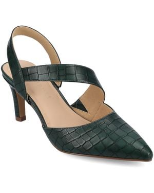 Journee Collection Scarlett Pointed Toe Pumps - Green