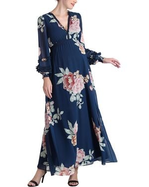 Kimi + Kai Kimi + Kai Maternity Adell Maxi Dress - Blue
