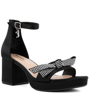 Juicy Couture Nelly Two-piece Dress Sandals - Black