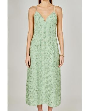 Endless Rose Lace Spaghetti Strap Maxi Dress - Green