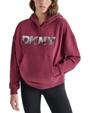 Dkny sport velour hoodie clearance