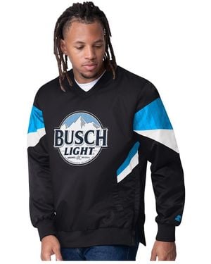 Starter Ross Chastain Busch Light Striker I V-neck Pullover Jacket - Blue