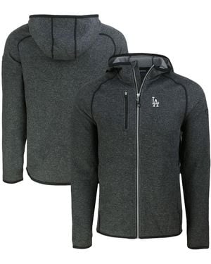 Cutter & Buck Los Angeles Dodgers Mainsail Full-zip Hooded Jacket - Black
