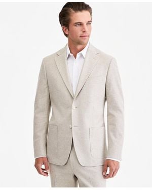 Michael Kors Classic-fit Texture Suit Separate Jacket - White