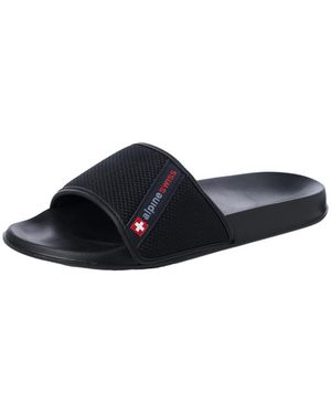 Alpine Swiss Athletic Comfort Slide Sandals Eva Flip Flops Foam - Blue