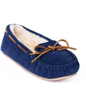 Minnetonka Cally Slippers - Blue