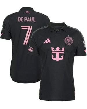 adidas Rodrigo De Paul Inter Miami Cf 2026 Presagio On-field Authentic Patch Jersey - Black