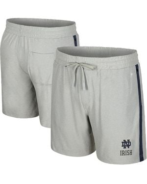 Colosseum Athletics Notre Dame Fighting Irish Mac Shorts - Gray