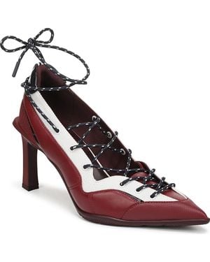 Naturalizer Zyra Lace-up Sneaker Pumps - Pink