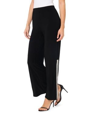Msk Imitation Pearl Pull-on Pants - Black