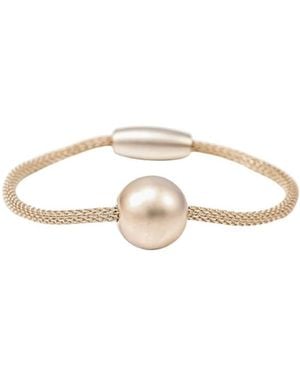 Bearfruit Jewelry Marina Magnetic Sphere Bracelet Statement Trendy - White