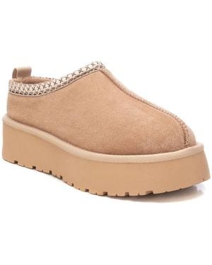 Xti Suede Slippers By - Natural