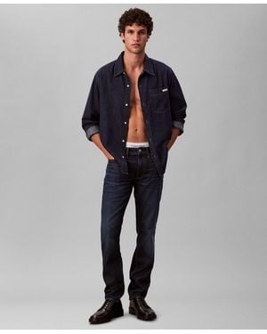 Calvin Klein Slim Fit Stretch Jeans - Blue