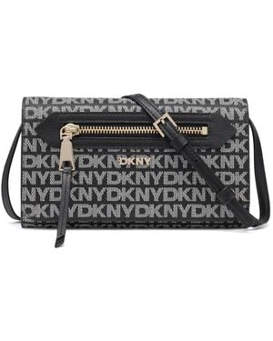 DKNY Bryant Ave Mini Logo Wallet Crossbody - Black