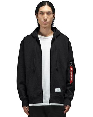 Alpha Industries Utility Pocket Full Zip Up - Black
