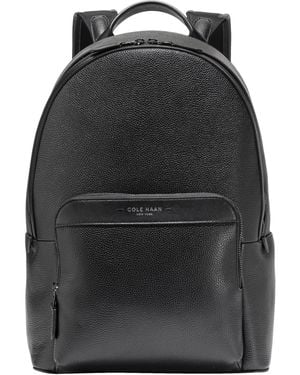 Cole Haan Damon Leather Backpack - Black