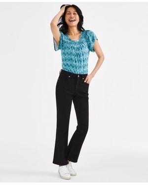 Style & Co. Mid-rise Curvy Bootcut Jeans - Blue