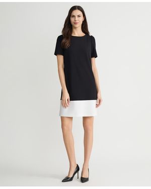 Kasper Puff-sleeve Sheath Dress - Blue