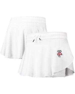 Under Armour Wisconsin Badgers Gameday Split Soft Skort - White