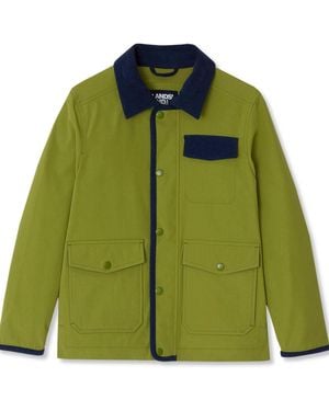 Lands' End Little And Big Girls Water Resistant Utility Jacket - Green
