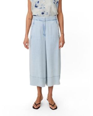 Masai Maportia Denim Wide-leg Culotte Trouser - Blue
