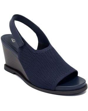 Aerosoles Dell Wedge Sandals - Blue