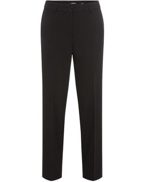 Olsen Lisa Fit Straight Cropped Trouser - Black