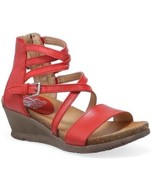 Miz Mooz Wedge Sandal - Red