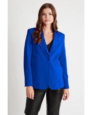 Caldwell Collection Lorraine Single Button Blazer - Blue
